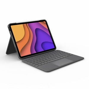 Logitech Folio Touch Keyboard/Cover Case (Folio) Apple, Logitech iPad Air (4th Generation), iPad Air (5th Generation) Tablet - Oxford Gray 