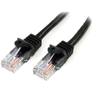 Snagless Cat5e UTP Patch Cable - RJ-45 (M) - RJ-45 (M) - 100 ft - UTP - ( CAT 5e ) - black