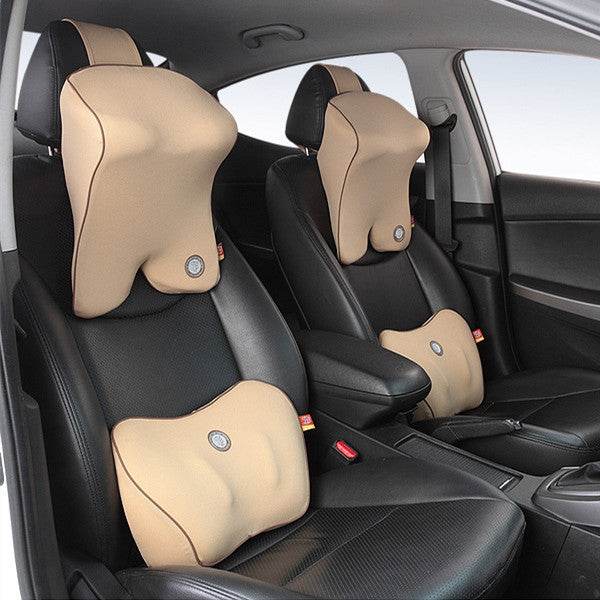 Adjustable Driving back Support Lumbar pillow and Neck support 2pcs 