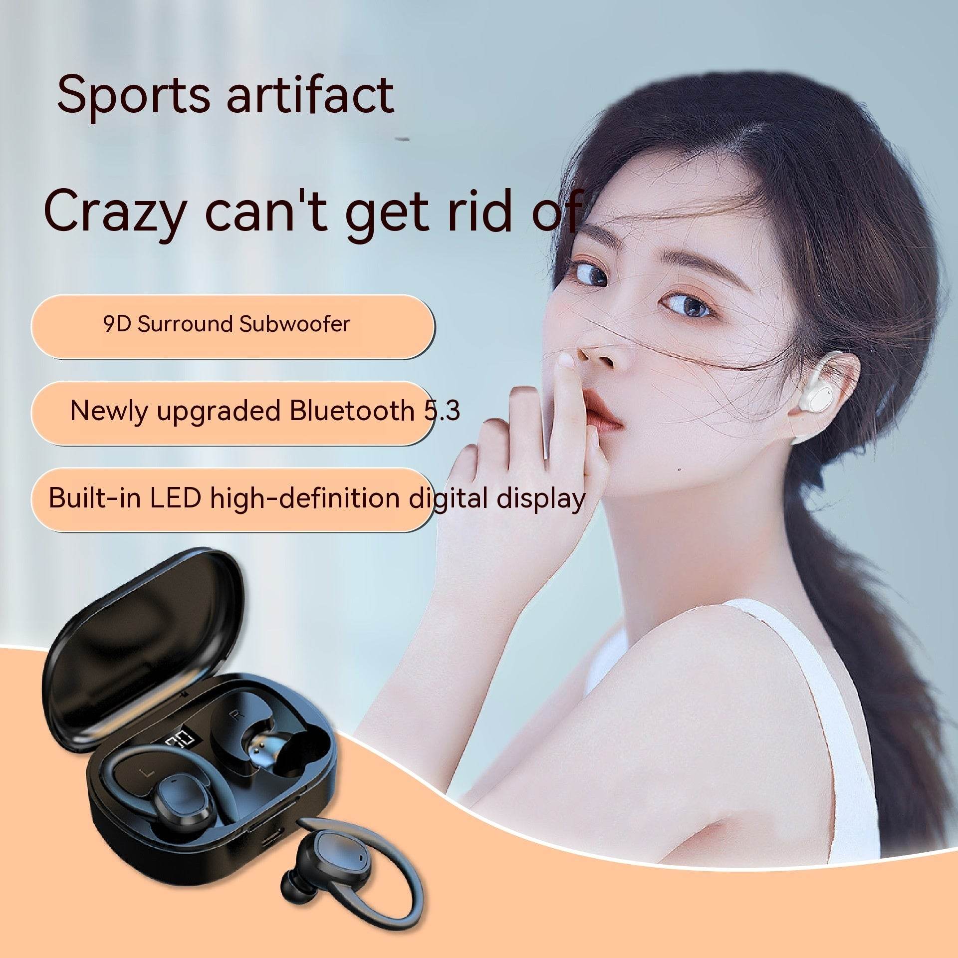 Wireless Sports Ear Hook Earphones 