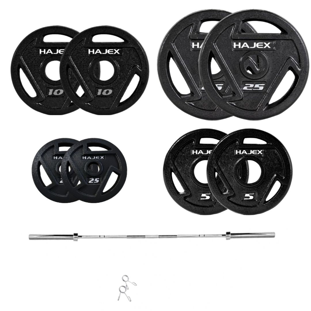 HAJEX Tri Grip Cast Iron Weight Plates 