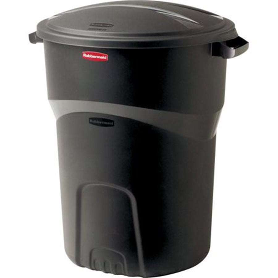 Rubbermaid Roughneck Garbage Can  Indoor/Outdoor - Black 121L / 32GAL 