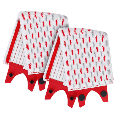 2Pcs Fiber Floor Mop Pads Fit for Vileda Ultra Max Mop Washable Mop Replacement Heads for Wet Dry Floor Cleaning 