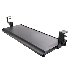 Under Desk Keyboard Tray, Clamp on Keyboard Holder, Up to 12kg/26.5lb, Height Adjustable, Ergonomic Sliding Keyboard Drawer 