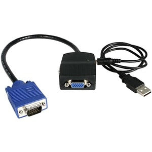 2 Port VGA Video Splitter - USB Powered 