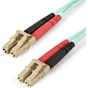 2m (6ft) LC/UPC to LC/UPC OM4 Multimode Fiber Optic Cable, 50/125µm, 100G, Low Insertion Loss, LSZH Fiber Jumper Cord