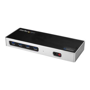 USB-C & USB-A Dock, Dual Monitor 4K 60Hz Dock DisplayPort/HDMI, Hybrid USB 3.0 Laptop Docking Station, 6x USB-A, mac/Windows