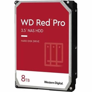 Western Digital Red Pro WD8005FFBX 8 TB Hard Drive - 3.5" Internal - SATA (SATA/600) - Conventional Magnetic Recording (CMR) Method 