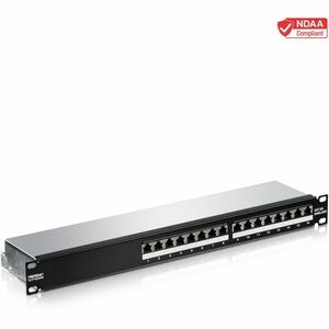 16-Port Cat6A Patch Panel 