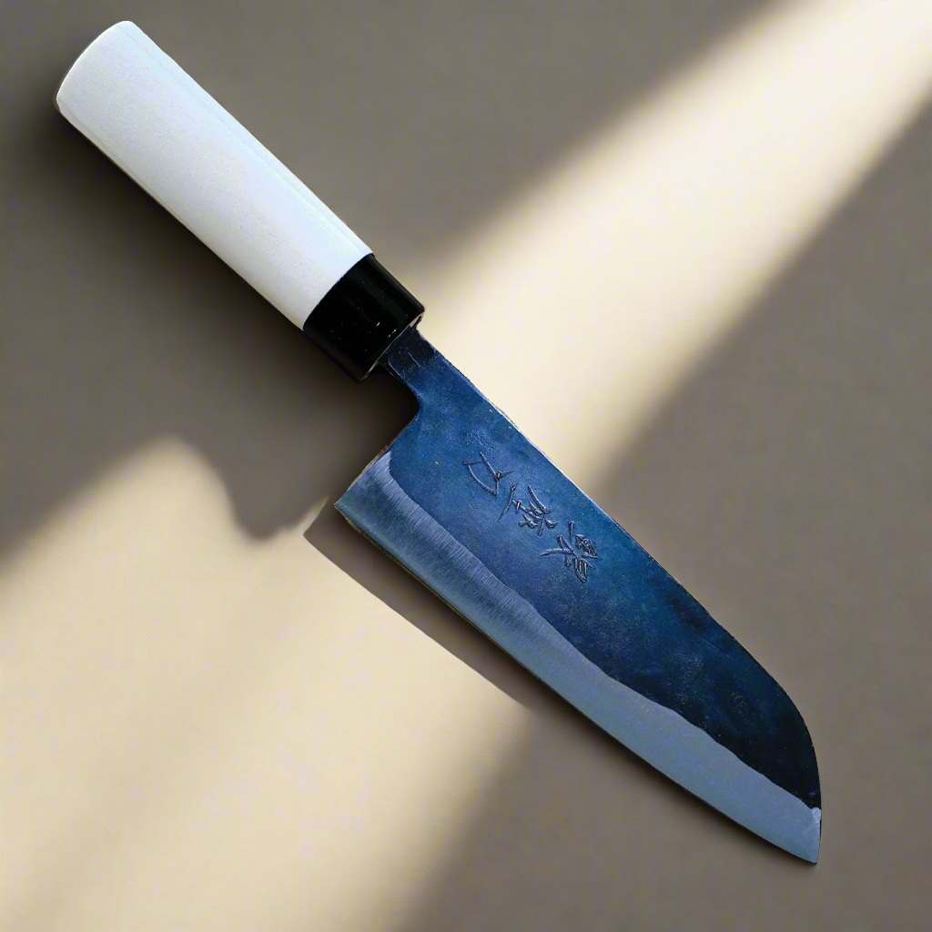 Aogami 165 | Santoku Knife 165mm Blue#2 Soft iron Blade | Made in Japan 