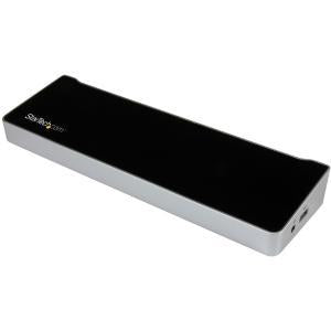 Triple Monitor USB 3.0 Docking Station for Laptops - Mac & Windows - USB Fast Charge Port - Up to 4K - USB3DOCKH2DP 