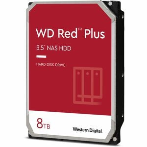 WD Red Plus WD80EFPX 8 TB Hard Drive - 3.5" Internal - SATA (SATA/600) - Conventional Magnetic Recording (CMR) Method 
