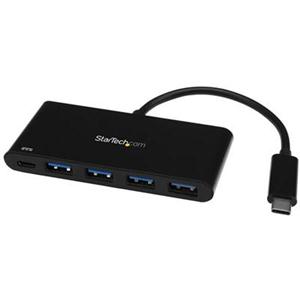 4 Port USB C Hub with 4x USB Type-A (USB 3.0 SuperSpeed 5Gbps) - 60W Power Delivery Passthrough - Portable C to A Adapter Hub 