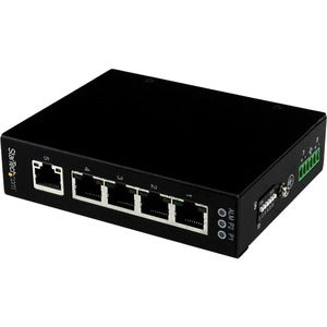 5 Port Unmanaged Industrial Gigabit Ethernet Switch - DIN Rail / Wall-Mountable 