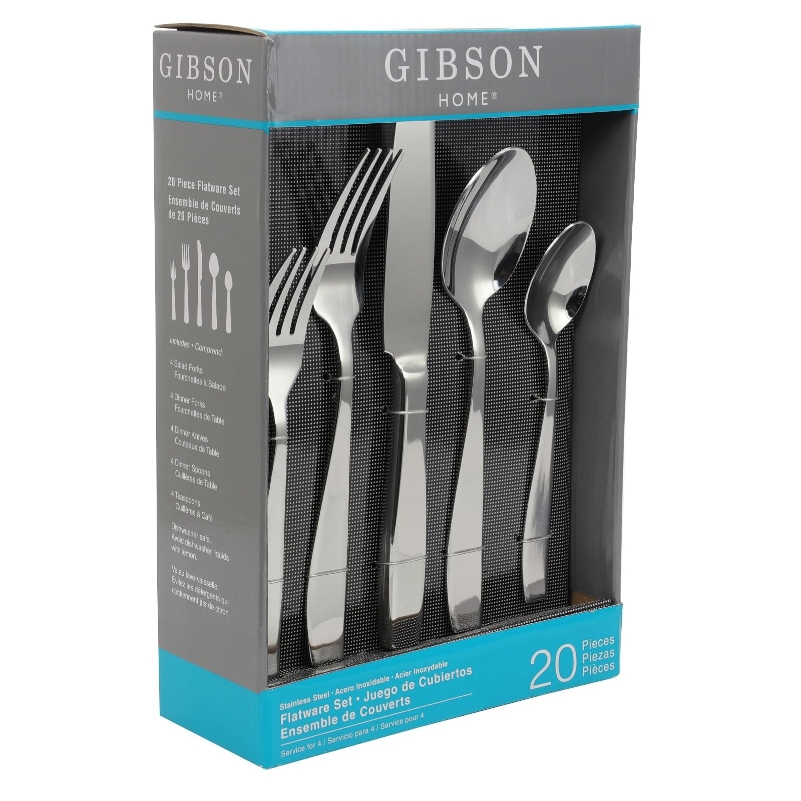 Gibson Castleford 20 Peice  Flatware Set - Free Shipping 