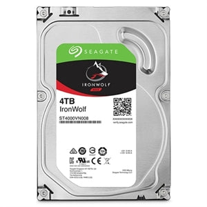Seagate IronWolf ST4000VN006 4 TB Hard Drive - 3.5" Internal - SATA (SATA/600) - Conventional Magnetic Recording (CMR) Method 