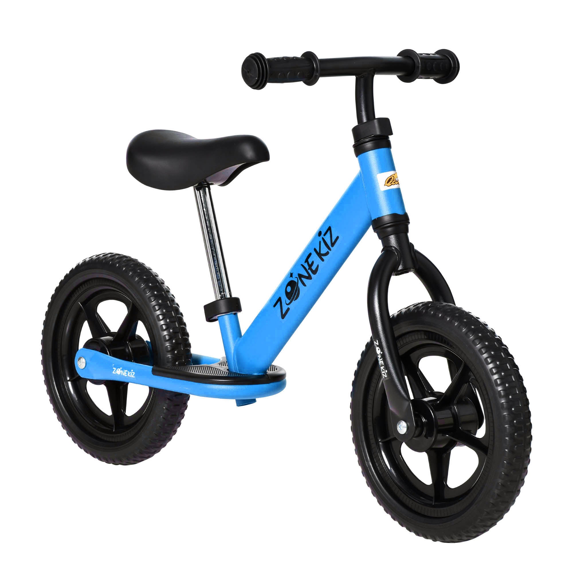 Aosom Qaba 12 Kids Balance Bike No Pedal Training Bicycle Adjustable Seat Handlebar Toddler Bike 3 - 5 Years 