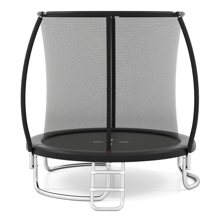 8FT Outdoor Heavy-Duty Recreational Trampoline-Black
