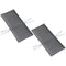 Outsunny Outdoor Chair Cushions Set of 2 High Back Patio Seat Cushions UPF50+ Fade Resistant Yarn-Dyed Polyester, Dark Grey
