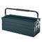 DURHAND Cantilever Toolbox: 5-Tray Portable Steel Tool Chest for Workshop & Garage Organization, Dark Green