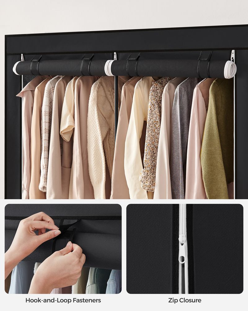SONGMICS Closet Wardrobe with Non-Woven Fabric Cover 