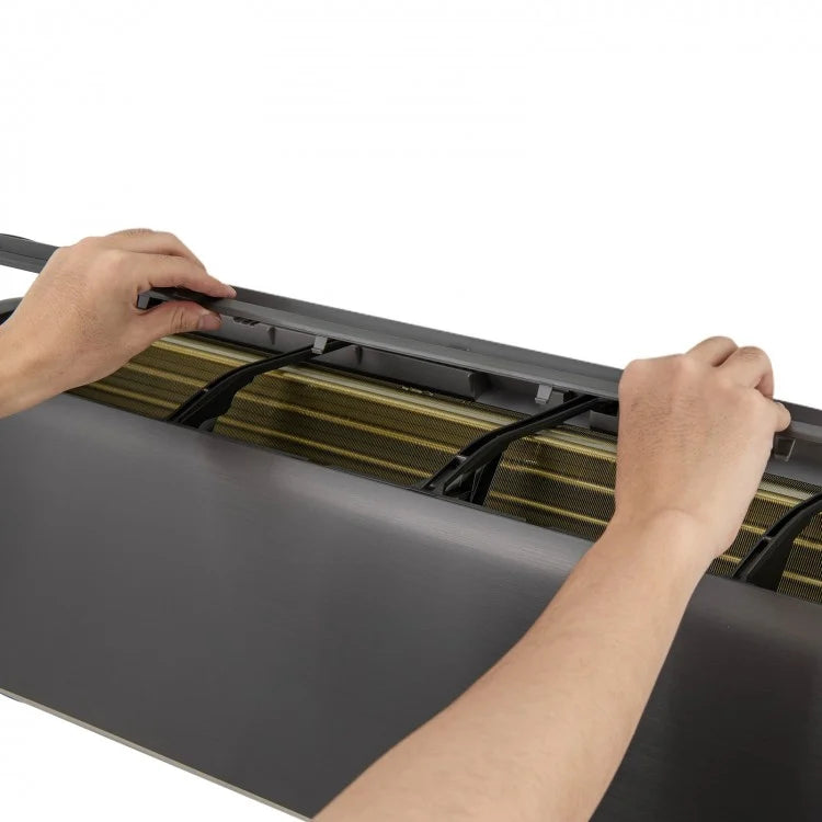 GreyVolt Series Energy Star Certified 12000 BTU 21 SEER2 208-230V Mini Split Air Conditioner and Heater Gray