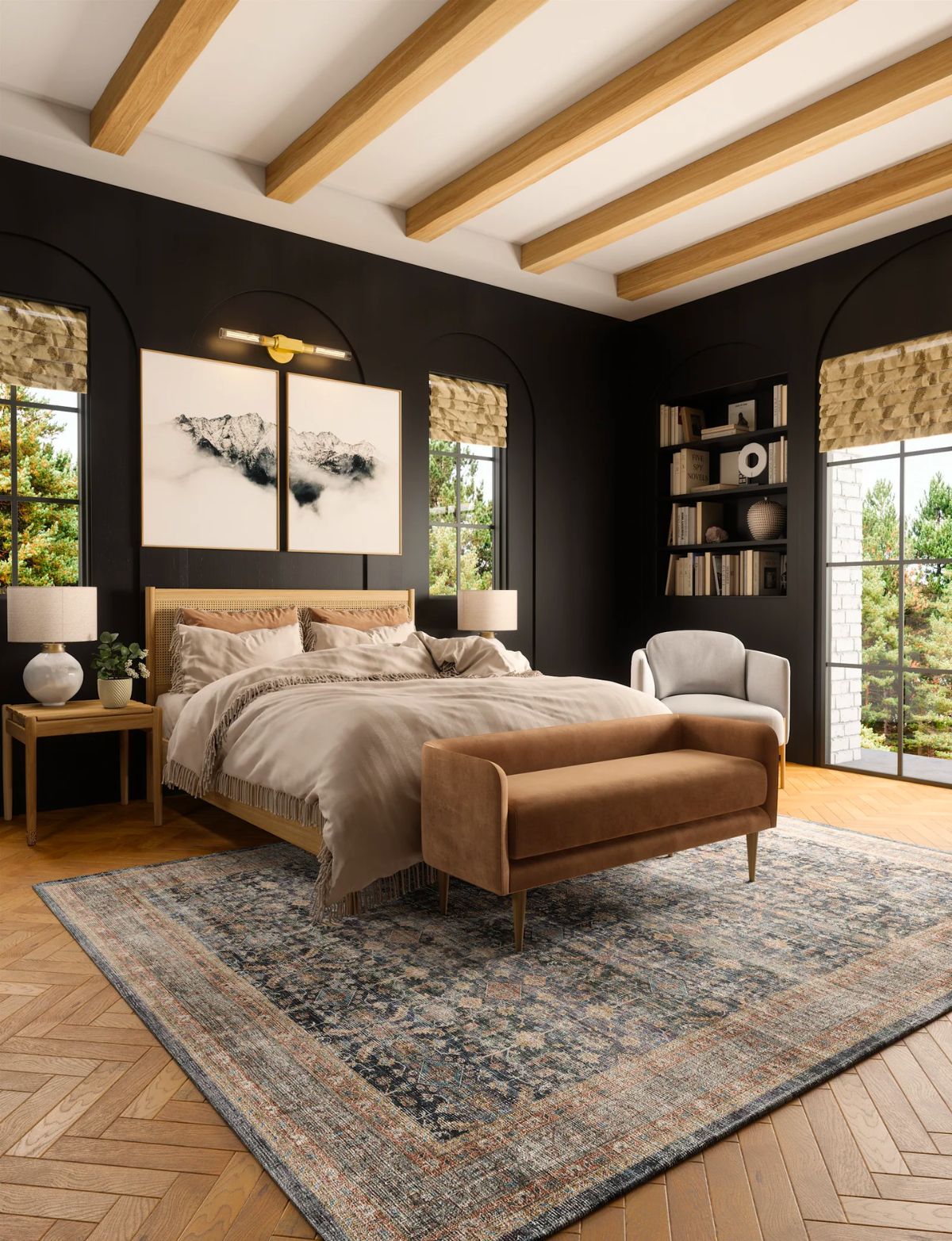 Davina Navy Lagoon Rug 