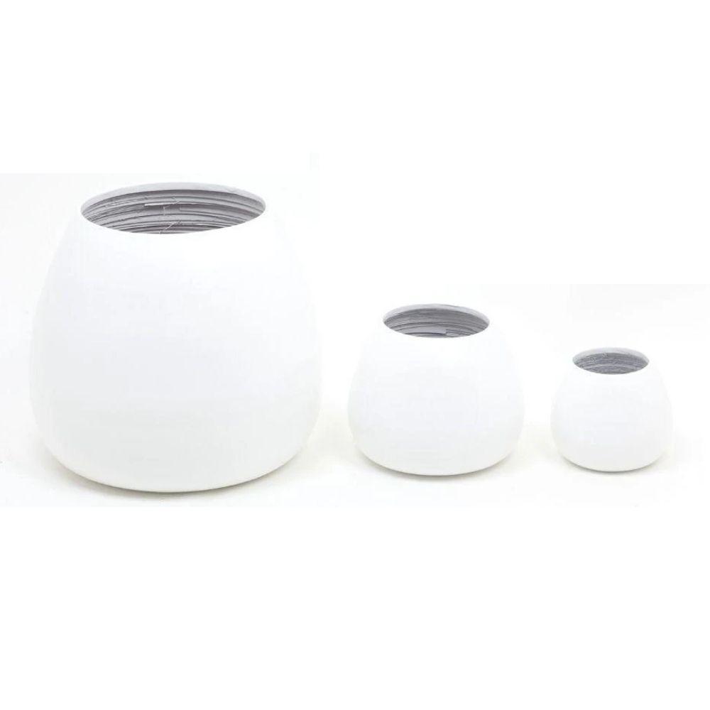 Margo - White Bamboo Floor Planter 