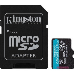 Kingston Canvas Go! Plus 256 GB Class 10/UHS-I (U3) V30 microSDXC 