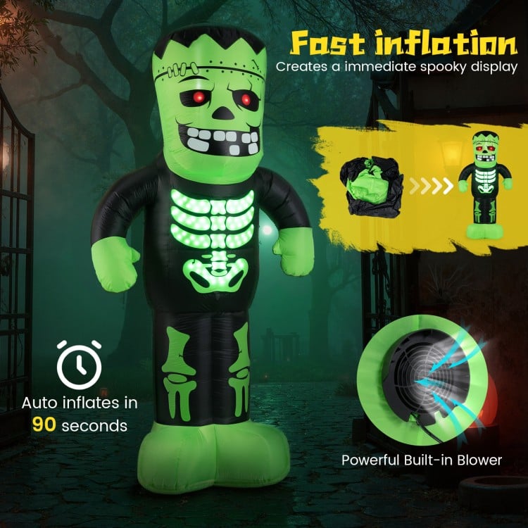 8.4 Feet Tall Halloween Inflatable Decoration Blow up Frankenstein Decoration