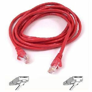 Belkin Cat6 Snagless Patch Cable, 2 Feet Red 