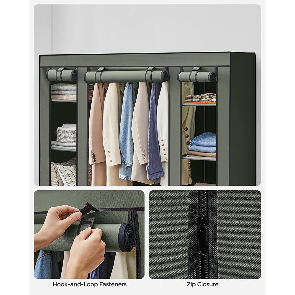 SONGMICS Portable Closet with Non-Woven Fabric Cover 