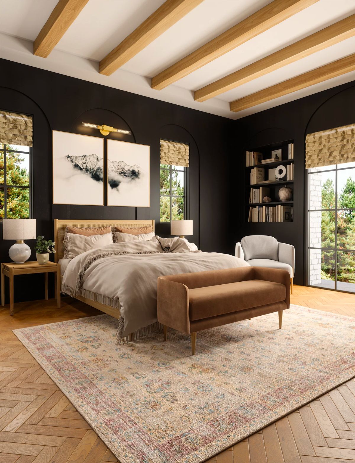 Aria Yellow Rose Lagoon Rug 