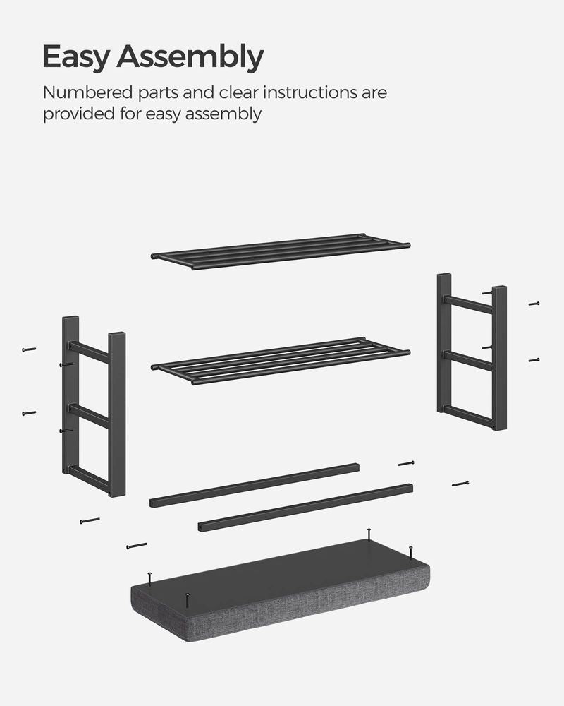 SONGMICS Shoe Bench with Cushion 