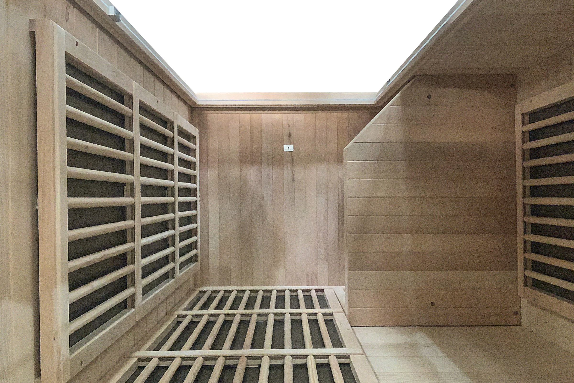 Blisspod | Vienna | Far Infrared Sauna | Canadian Hemlock Very Low EMF | 72.8"H x 35.4"W x 25.6"D | 1 Person 