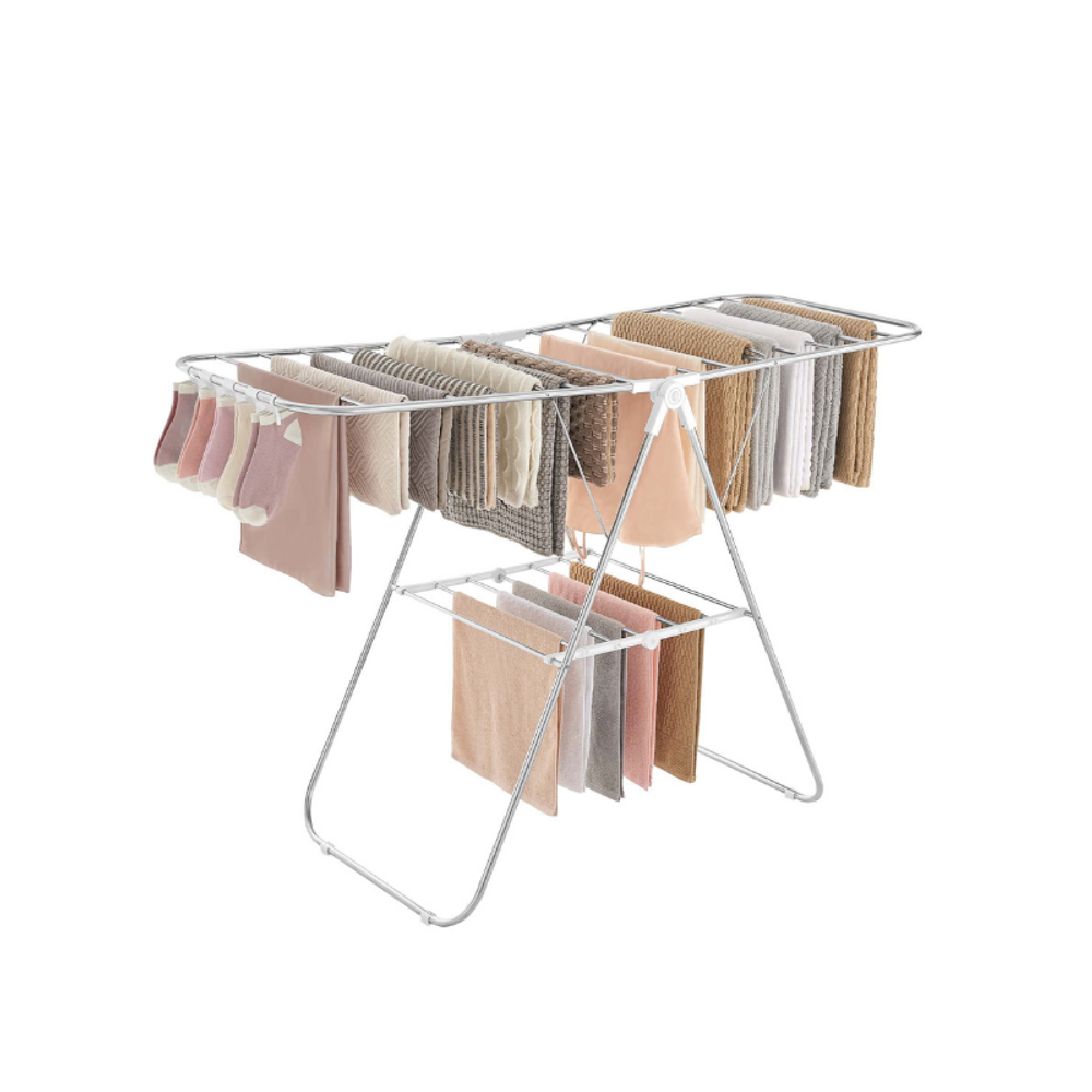 SONGMICS Clothes Drying Rack with Sock Clips 