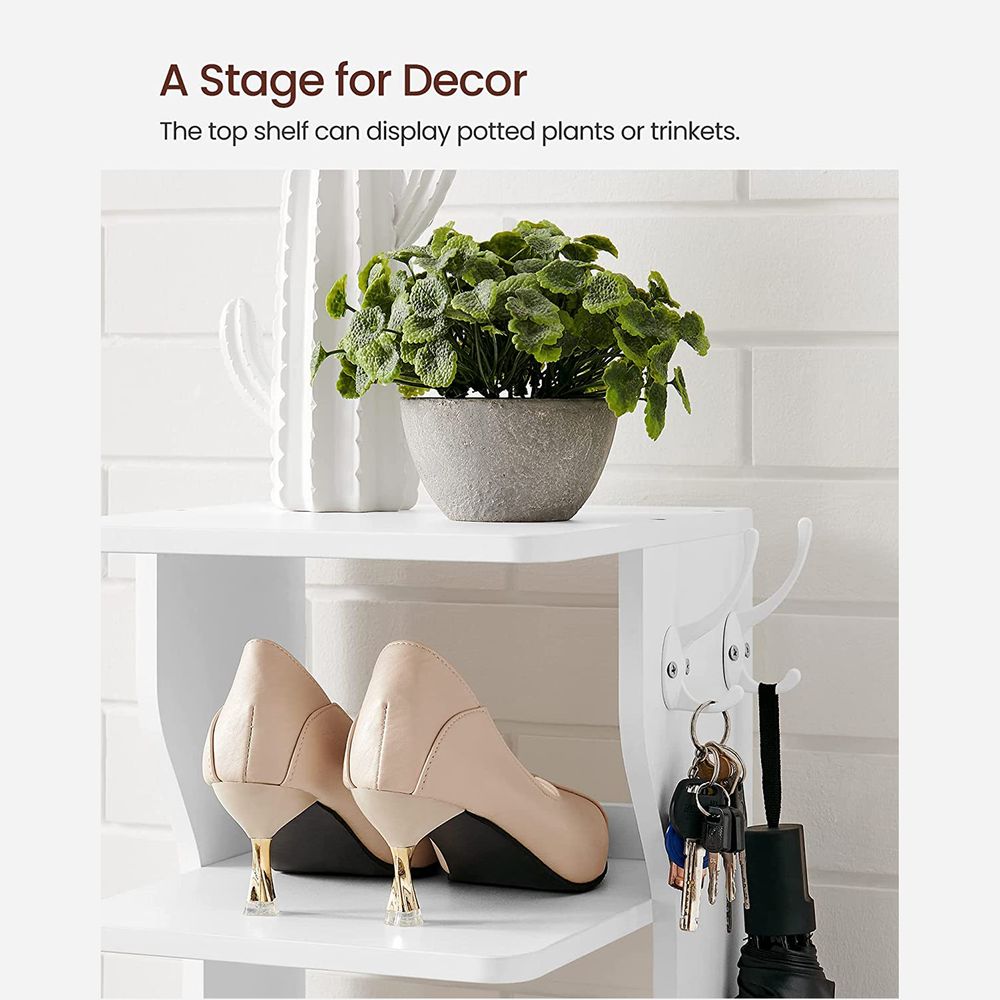 VASAGLE 6 Tier Slim Shoe Storage Rack 