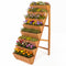 8-tier Vertical Raised Garden Bed Wood Elevated Planter Box with Legs-Orange