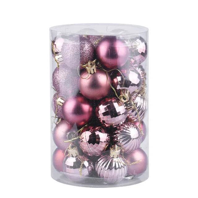 34 Christmas Ball Set 4cm Christmas Ornaments 