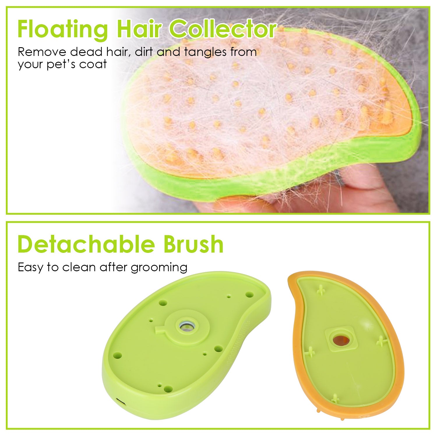 3 In 1 Cat Grooming Steam Brush Hair Brush with Steamer Pet Massage Comb Cleaning Brush for Cats Dogs USB Rechargeable