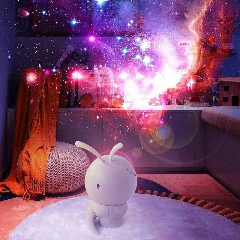 6in1 Night Light Rotating Galaxy Starry Bedroom Projector Decor Lamp 