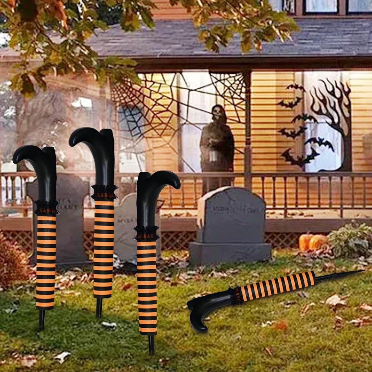 Halloween Decorations Inverted Elf Leg Layout Props 
