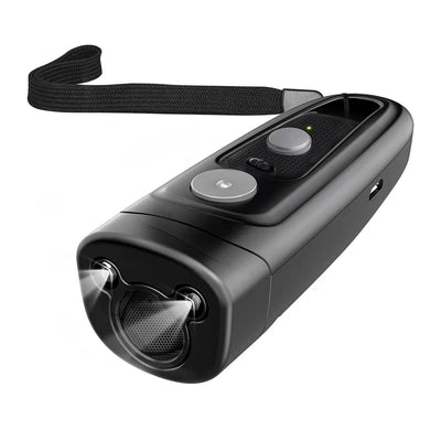 Ultrasonic Dog Anti-Bark Device 2 in 1 Rechargeable Barking Control Training Tool 32ft LED Light 2 Mode Dog Whistle Safe for Dog Human 