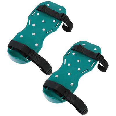 1Pair Lawn Aerator Shoes Grass Aerating Spike Sandal Heavy Duty Aerator Shoes w/ Adjustable Straps for Lawn Garden 