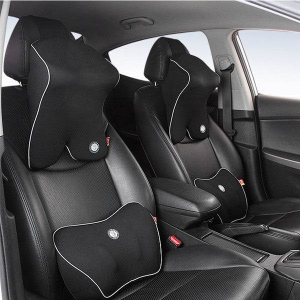 Adjustable Driving back Support Lumbar pillow and Neck support 2pcs 