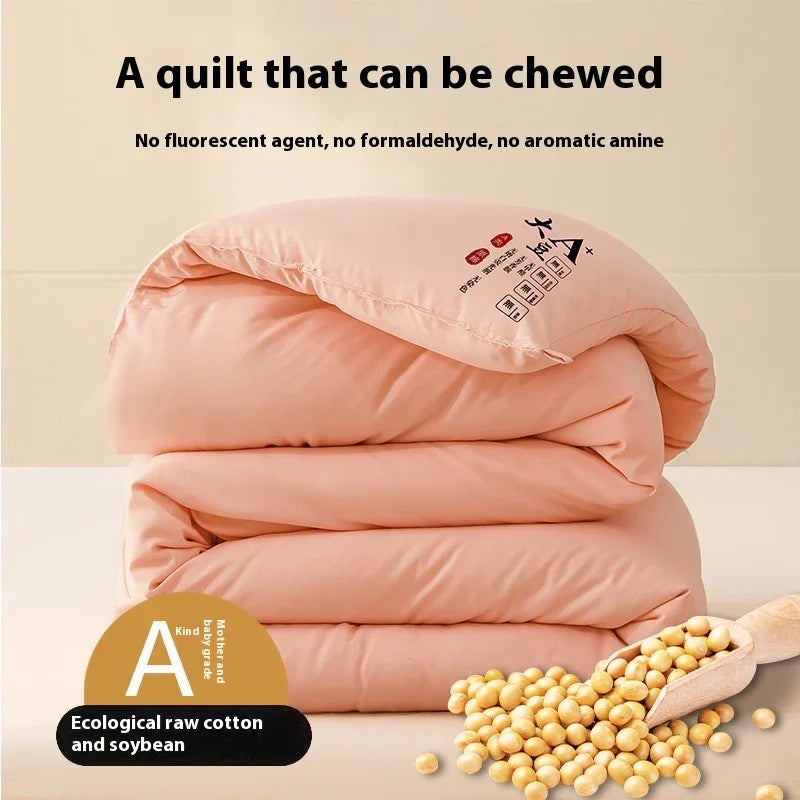 Comfortable Soybean Cellucotton Single Double Duvet Airable Cover Lunch Break Spring Summer Thin Quilt Duvet Insert 