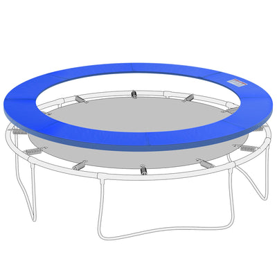 HOMCOM Φ10ft Trampoline Replacement Safety Pad Trampoline Pad Waterproof Spring Cover Blue 