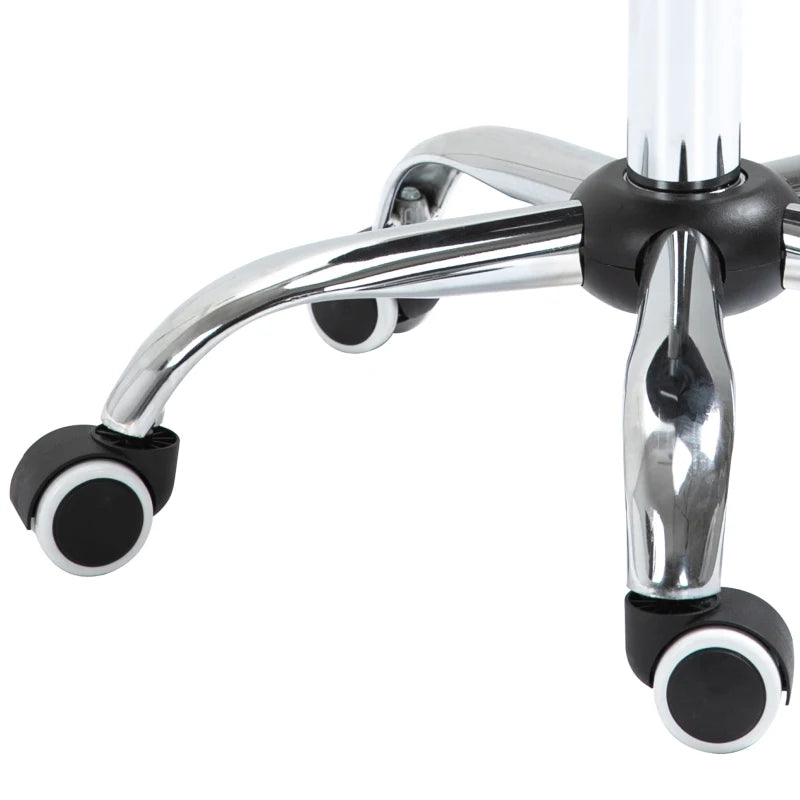 Adjustable Hydraulic Rolling Salon Stool Swivel Saddle Chair Spa Beauty Seat PU Leather,  Black