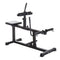Soozier Adjustable Seated Calf Raise Machine Steel Leg Press Strength Training Gym Equipment Legs Waist Arms Black