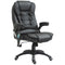 Executive Office Chairs Heated Massage High Back Reclining Office Chair Swivel Leather Adjustable Vibrating Furniture Black